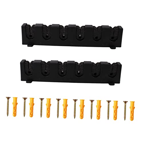 Gogogmee 4 Rod Storage Wall-mounted Fishing Rod Bracket Easy Install Garage Professional Set