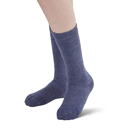 Meia 3/4 com punho soft, Lupo, Meninas, Mescla Jeans, 32-35