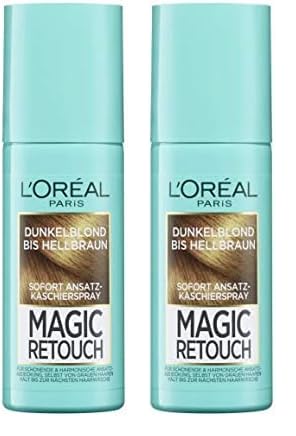 L'Oréal Paris Magic Retouch Ansatz-Kaschierspray, Dunkelblond bis Hellbraun, 75 ml (Packung mit 2)