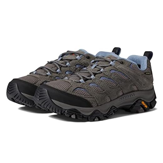 Merrell womens Moab 3 Waterproof Hiking Shoe, Granite, 9 Wide US
