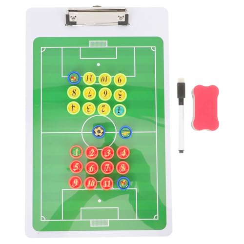 Parliky Tablero Táctico de Fútbol Magnético Portátil Tamaño Pequeño Marcador y Borrador Tablero de Entrenamiento y Competición para Equipo de Fútbol y Análisis de Color Color Aleatorio