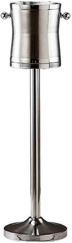 Wine Cooler Deluxe Wine Bucket Household with Rack Ice Pellet with Kickstand Stainless Steel Bar European Champagne Drinks Bucket