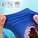 NUOBESTY Animal Hand Puppet Blue Shark Hand Puppet Soft Rubber Role Play Shark Bath Toys for Children Adults Teaching Gloves