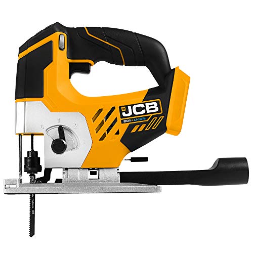 Jcb Tools - Jcb 20V Cordless Jigsaw Power Tool T-Shank Blades - No Battery - For Home Improvements, Scrollwork, Curved Edges, Difficult Shapes - With Led Light, Dust Blower And Vacuum Attachment #TOP1