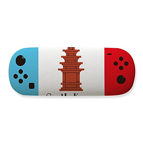 Étui de rangement pour lunettes avec motif briques rouges parfait pour vos voyages