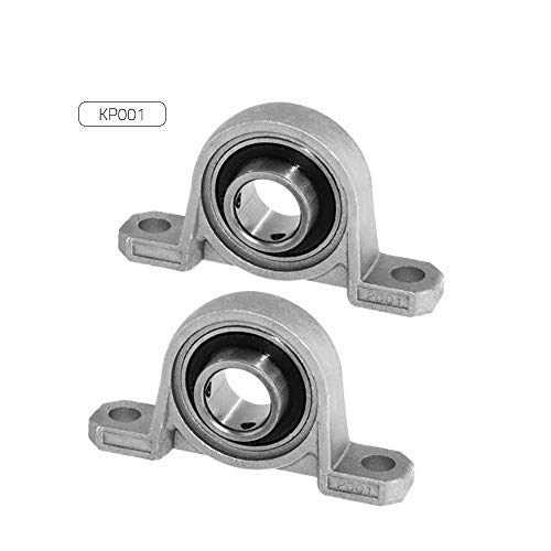 Preisvergleich Produktbild Leslaur Aibecy KP001 Bohrung Durchmesser 12mm Kugellager Stehlager selbstausrichtende Lager montiert Block 3D-Drucker Zubehör Kit Packung mit 2 Stück