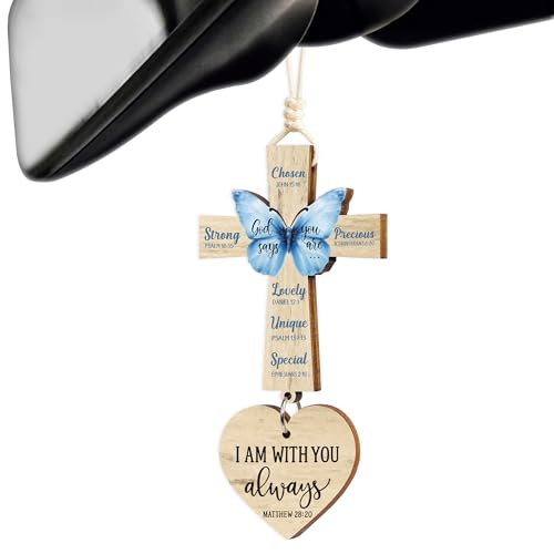 Cross for Car Mirror Hanging, Rear View Mirror Accessories -