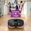 Bosch Spotless Max Robot Aspirapolvere e Lavapavimenti, Potenza 11.000 Pa, Panno Rotante Estensibile, Stazione Autopulente, Navigazione Smart Vision, App Home Connect, Nero