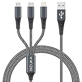 【THE SIZUKA】 Sie erhalten 1 pack-1.2M 3 in 1 Multi-Ladekabel und einen freundlichen Kundenservice.Bitte kontaktieren Sie uns bei Fragen oder Anliegen.