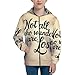 BERMEIZ Not All Those Who Wander Are Lost Print Kid Hoodies Boys Youth Zip Up Sweatshirts Girls Pullover with Pocket Black
