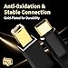 YYTCG USB B to USB C Audio Cable, 6N OFC Gold-Plated Braided Printer Cable, for Hi-Fi DAC, Amplifier, DJ Controller, Audiophiles & Music Lovers (1.64ft/0.5m)