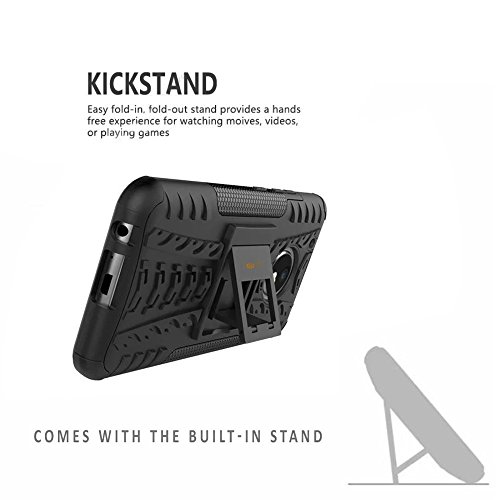 Image of Heartly Back Case Cover Compatible with Motorola Moto G5 (5.0 inch inch) - Kickstand Rugged Shockproof Tough Hybrid Armor Dual Layer Bumper - Mobile Orange