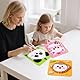 Pellinch DIY Stickpuppen Set, 4 Stück Nähspass für Kinder, Nähset Pädagogisches, Tierfilz Nähset mit Aufklebern, Filztiere Nähen Set, Anfängerfreundliche Plüschspielzeugnähung, Kunsthandwerks Set