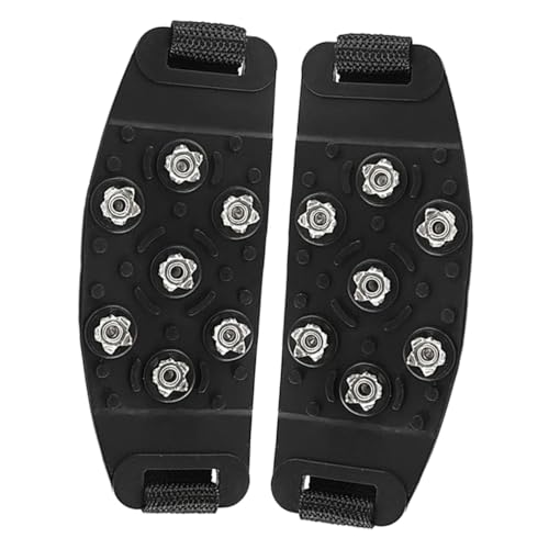 Toddmomy 1pair Ice Grippers for Shoes - Crampons Traction Spikes for Activities Footwear Ice Cleats for Hiking Climbing Walking Snow
