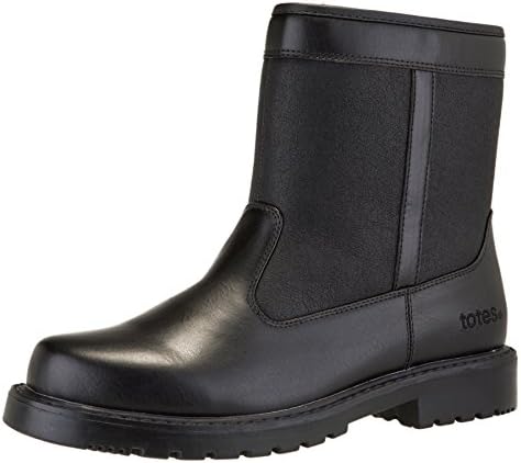 totes Men's State Waterproof Side Zip Snow Boot (10 2E US, Black)