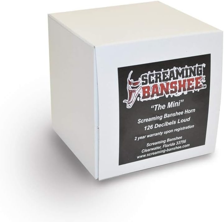 Screaming Banshee Mini Banshee Horn Kit, 126dB, Universal Upgrade for Most Motorcycles, Compact and Louder than most American and metric OEM, Easy Installation, 2 Year Warranty