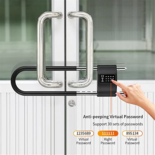 Antivol vélo verrou avec App Paycode Empreinte digitale et U Shape Lock Safe