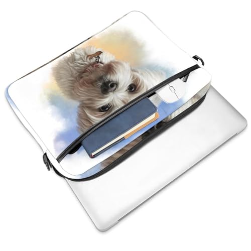 Maletín laptop contra impactos bolso bandolera Shih Tzu para ordenador 36.7 cm 3