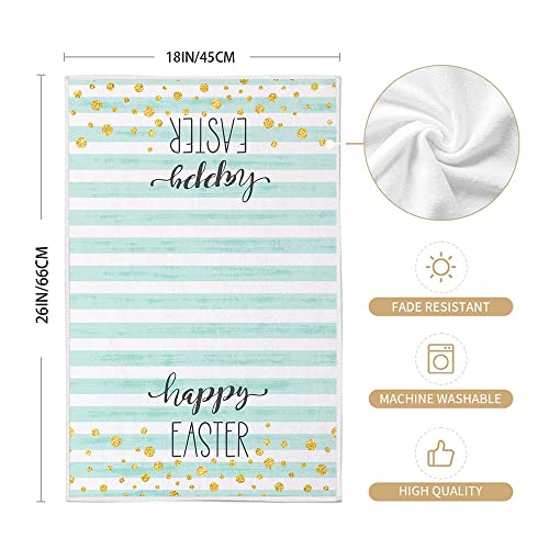 Arkeny Easter Kitchen Towels For Easter Decor Beige Bunny Dish Towels 18X26 Inch Ultra Absorbent Bar Drying Cloth Happy Easter Hand Towel For Kitchen Bathroom Party Easter Decorations Set Of 2 #TOP3