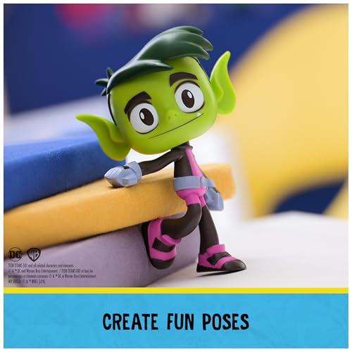 Image of DC Comics Teen Titans Go! Twisty Titans, Beast Boy, Flexible Action Figure, Kids Toys for Boys and Girls 4 and Up