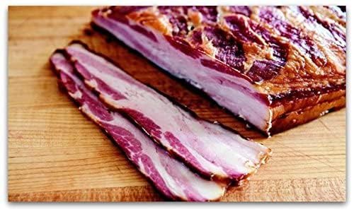 Generic Hickory Smoked Country Style Thick Cut Sliced Bacon Salt Cured - 6.5 Lb Average, Large
