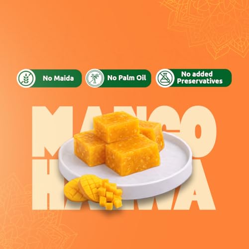 Image of Fulva Mango Halwa 200g, Authentic Kozhikode Kerala Traditional Sweet, Premium Indian Sweets with Classic Mango Flavor, Soft Chewy Halwa Ideal for Festivals, Family Functions & Gifting
