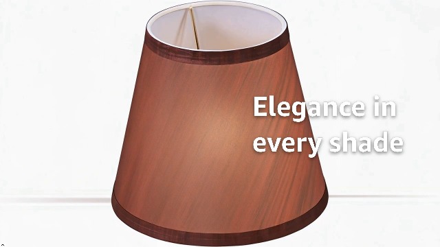 Aspen Creative 56016, Empire Uno Lamp Shade in Dark Red, 5