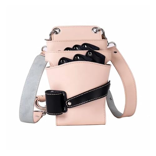 Ciseaux de coiffure et étui peigne : la sacoche pliable en cuir de vache ultra ergonomique
