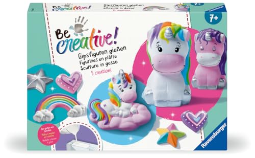 Be Creative Figurines Licornes 10 objets à réaliser en plâtre Décoration Loisir créatif Dès Ravensburger - vue 4