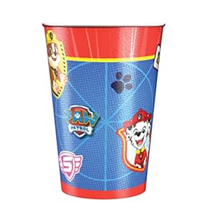 Amscan 9903820-66 – beker Paw Patrol, 8 stuks, vulvolume 250 ml, papier, kartonnen bekers, feestbekers, wegwerpservies…