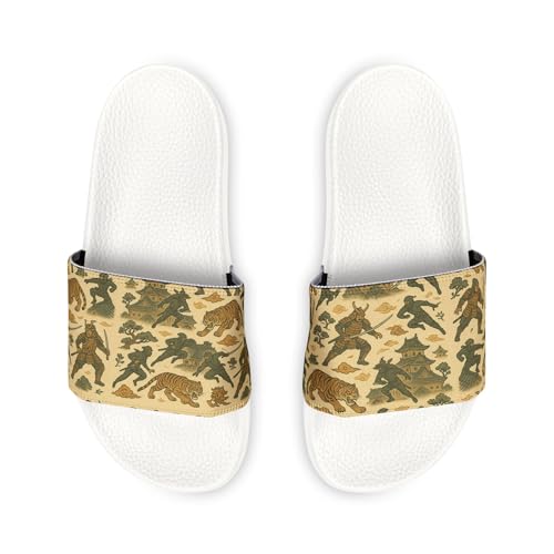 Samurai Inspired Sandals, Japanese Kids Shoes, Ninja Fashion Footwear, Asian Youth Footgear, Oriental Theme Children Sandals2