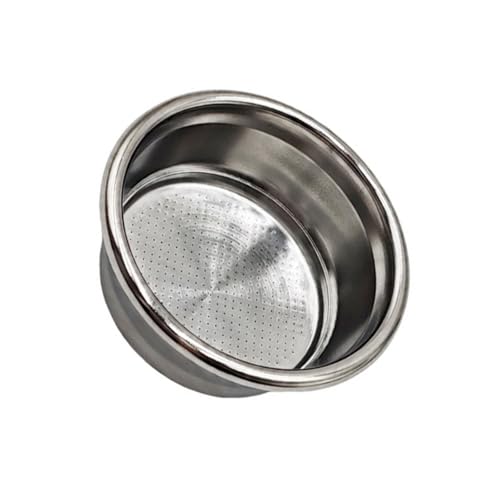 Cesta de filtro para máquina de café de doble capa de 54 mm, textura de acero inoxidable, suministros para hacer café en hogar para fácil limpieza, accesorio para máquina de café expreso