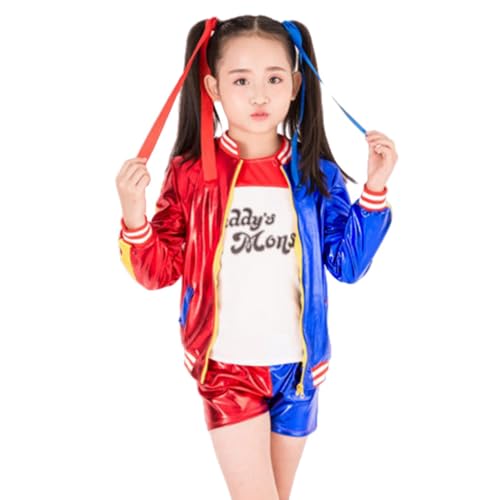 [LHMQ] ِEX[TCh XNbh RXvߑ qp n[C NC RXv ǂp Harley Quinn q RX`[ LbY COSPLAY  Zbg ϑ   Cxg (n[C NCK2A140