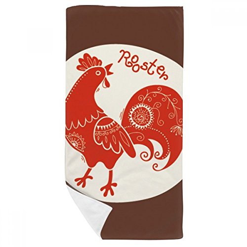 Serviette de bain Coq douce contre les irritations de la peau 35x70cm - 2