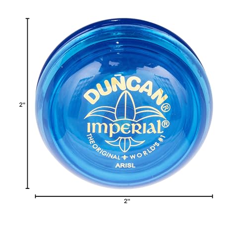 duncan toys imperial yo-yo beginner yo-yo with string steel axle and plastic body blue