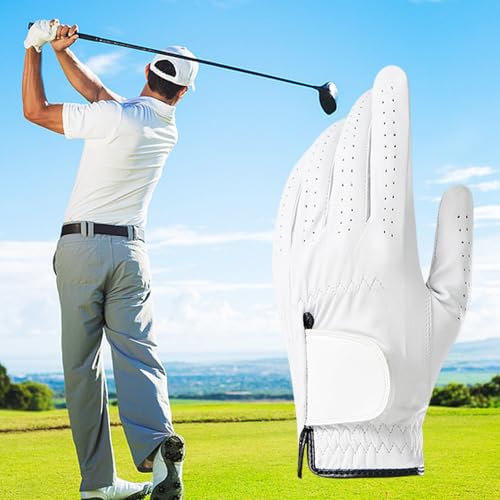 Guante de golf transpirable para hombre zurdo con mango acolchado de protección 3