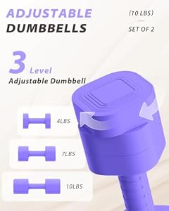 Ragebby Adjustable Dumbbell Set of 2, 3 in 1 Free Weight Set for Women — photo 2 of 6