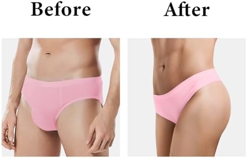 LittleForBig Uniseks hipster slip mesh bloem tanga slipje mesh shaping tucking gaff broekje voor Sissies crossdresser transgender individuen, roze, S
