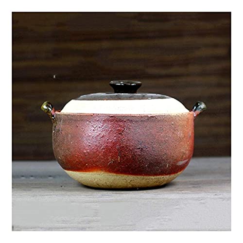 Cuiseur Riz Japonais Donabe Casserole Céramique Résistante Chaleur Casserole Santé Hot Pot Marmite Riz Faïence Casserole Ragoût Lente Cuisinière En Céramique,1.5L Cover
