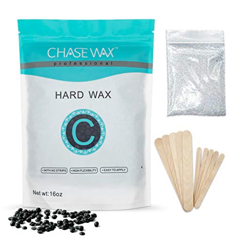 Hard Wax Beads for Professional Use,Wax Beans for Esthetican,Brazilian Bikini Wax Beads for Pubic Hair Removal Wax for Face ,Eyebrowns,Legs,Nose, 1Pack of Glitter for Waxing,1.1LB Hair Removal Wax for Male and Female Body Waxing in Spa Salon Use,10 W