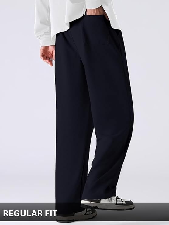 Image of GRECIILOOKS Men's Loose Mid Rise Regular | Sports Stylish Track Pant | Trouser (Available in Plus Size)