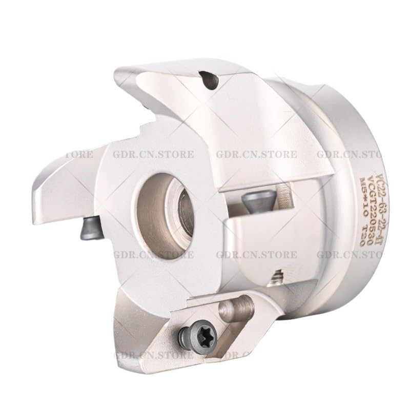 Disco de corte grueso de aleación de aluminio VC22 SB90 VC22, | Inserto de hoja VCGT220530, combinado con soporte de portaherramientas BT NT HSK FMB(VC22-63-22-4T)