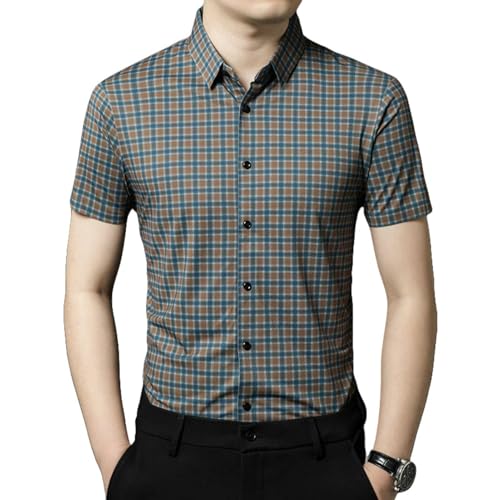 Chemise d'été pour homme à carreaux : l'excellence de la finition sans couture