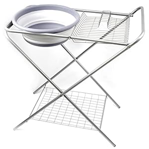 Waschstand Waschtisch Waschbecken Waschschüssel Küchenschrank Klapptisch Campingküche Outdoor Spüle Spülschüssel…