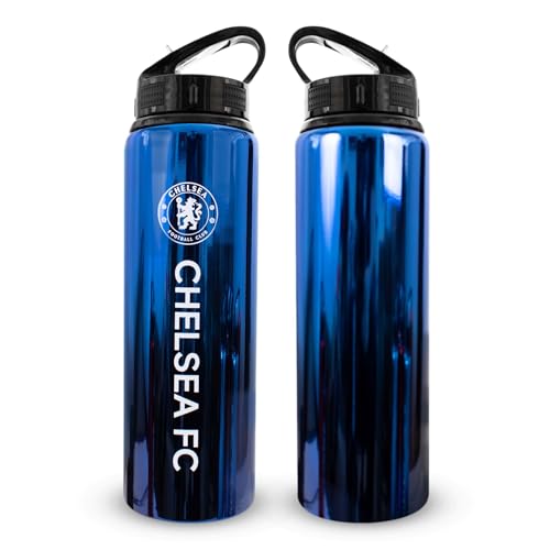 Hy-Pro Officially Licensed Chelsea F.C 750ml Aluminium UV Bottle ,Integrated Folding Straw, Neochrome Finish, Leakproof - Image 4