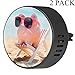 Produktbild Eslifey Rosa Sparschwein mit Sonnenbrille, Liegestuhl, Strand, Aromatherapie, Lufterfrischer, Lüftungsclip für Auto, Büro, Zuhause, Packung mit 2 Stück, Orchidee