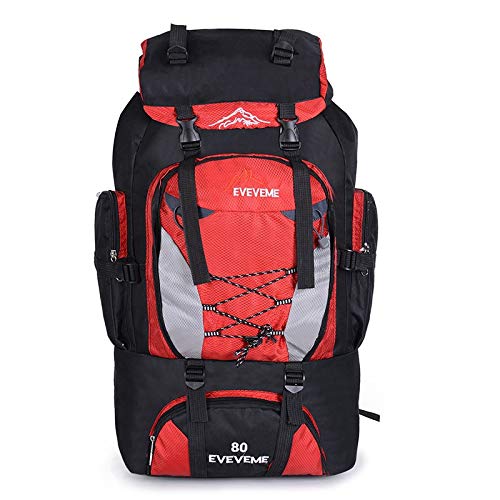 Dingtian Mochila Trekking De Montañismo Senderismo Grande 80l para Hombre  Escalada