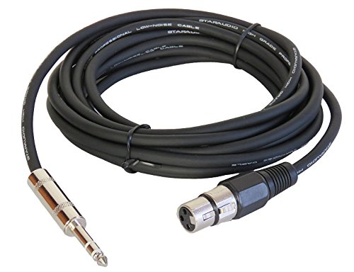15FT PA DJ System Quarter Inch Stereo Male to 3 Pin XLR Female Cables for PA Speaker to Microphone System, DJ Speaker Cable Connect Mixer for Stage Party,KTV Karaoke Sytem Connect SSFC450CM