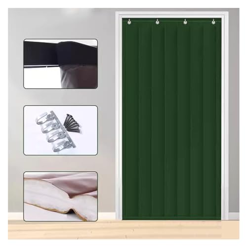 Rideau de porte isolant thermique haut de gamme en tissu Oxford résistant aux intempéries - 2