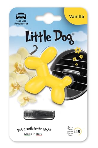 Little Joe Little Dog Parfumeur de gel Arôme de vanille pour l'aérateur de voiture. Longue durée, jusqu'à 45 jours. Parfum irrésistible et amusant pour...